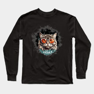 "Cattitude on Fleek." Long Sleeve T-Shirt